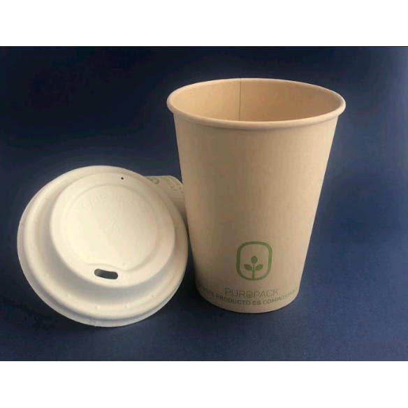 Tapa para vaso compostable 8oz