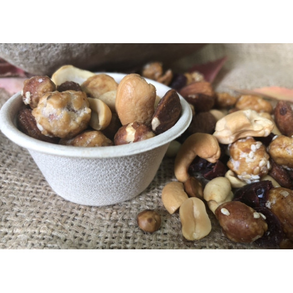 Pocillo Bio Compostable Natural 2 oz con tapa | Frutaplas| Envases biodegradables