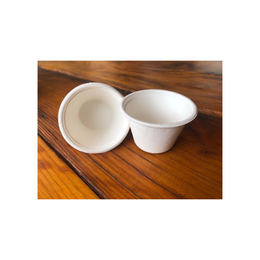 Pocillo Bio 4oz con Tapa | Frutaplas| Envases biodegradables