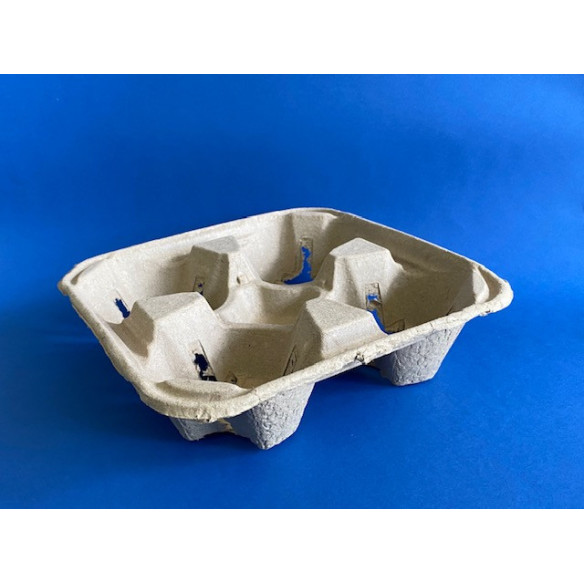 Porta Vaso Eco 4 cavidades| Frutaplas| Envases biodegradables