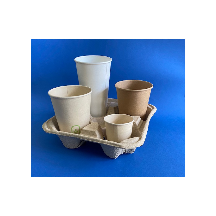 Porta Vaso Eco 4 cavidades| Frutaplas| Envases biodegradables