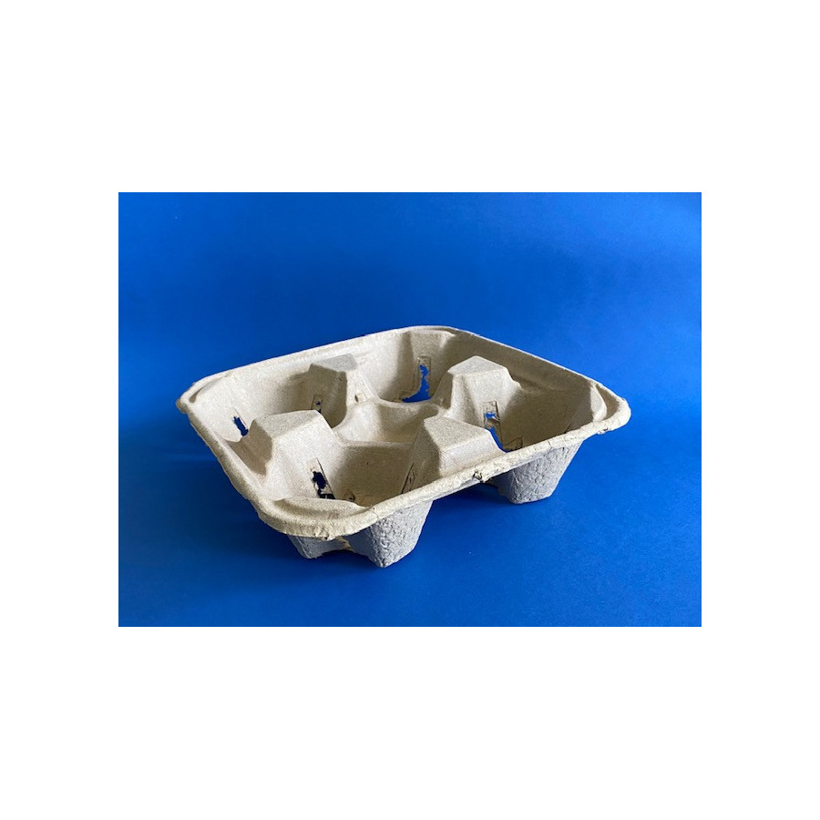 Porta Vaso Eco 4 cavidades| Frutaplas| Envases biodegradables