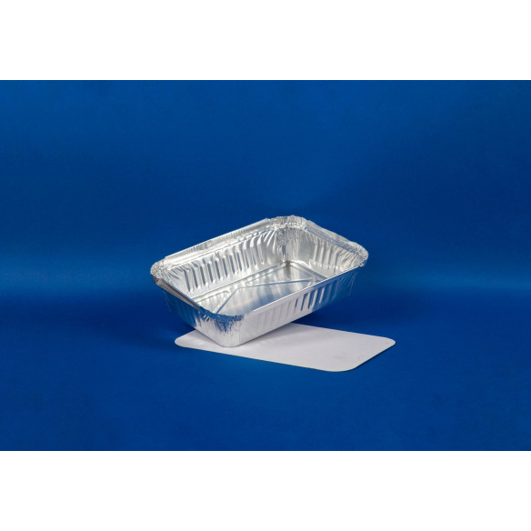 Envase Aluminio Rectangular C-18/L con Tapa | Frutaplas