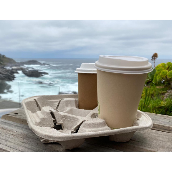 Porta Vaso Eco 4 cavidades| Frutaplas| Envases biodegradables