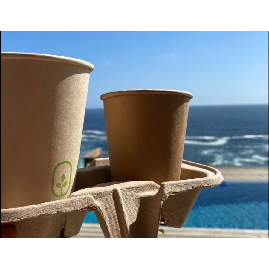 Porta Vaso Eco 2 cavidades| Frutaplas| Envases biodegradables