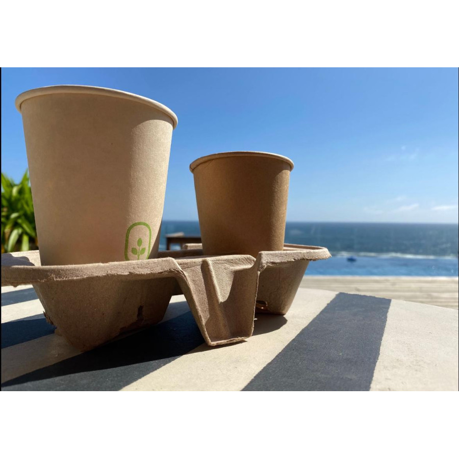 Porta Vaso Eco 2 cavidades| Frutaplas| Envases biodegradables