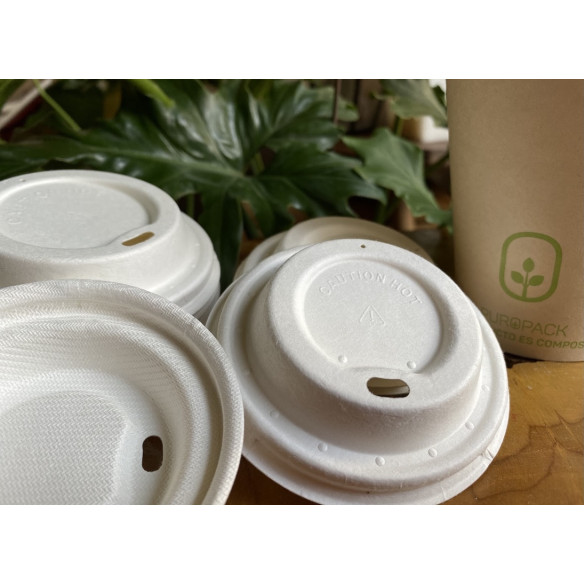Tapa para vaso compostable 8oz