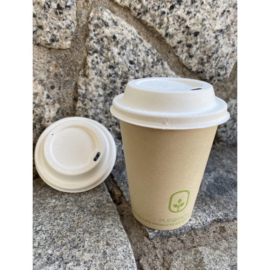 Tapa para vaso compostable 8oz