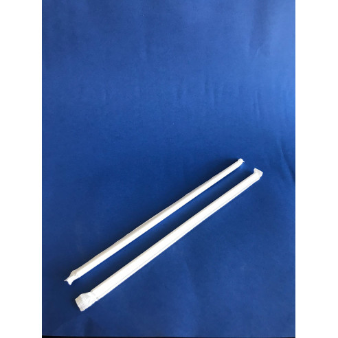 Bombilla Papel Blanca envuelta | Frutaplas | Bombillas de Papel envuelta