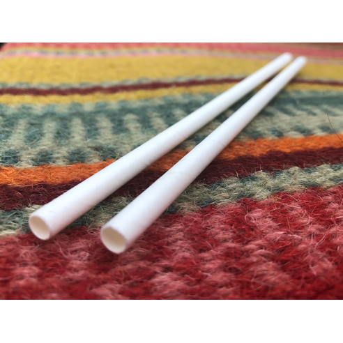 Bombilla Papel Blanca | Frutaplas | Bombillas de Papel