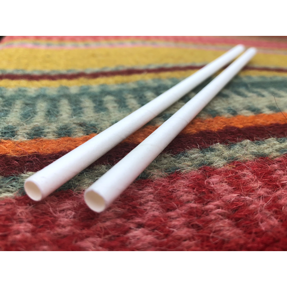 Bombilla Papel Blanca | Frutaplas | Bombillas de Papel