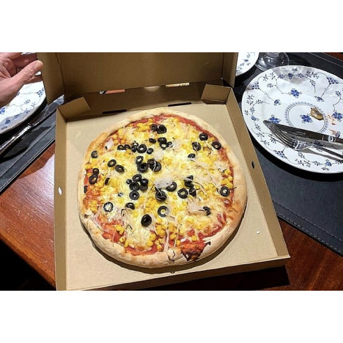 Caja Pizza Kraft Familiar | Envases Desechables | Frutaplas