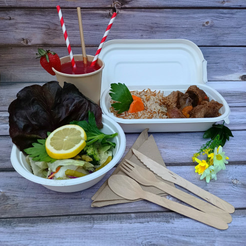 Bowl Biodegradable 500 Cc | Frutaplas| Envases biodegradables