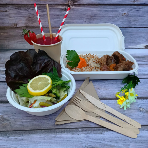 Bowl Biodegradable 500 Cc | Frutaplas| Envases biodegradables