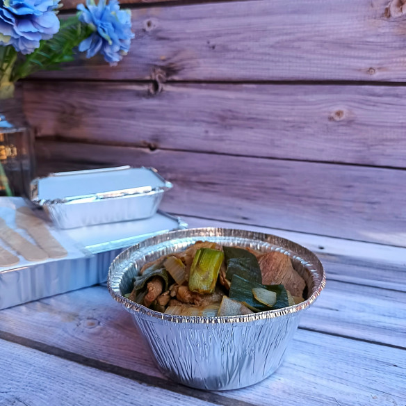 Envase Aluminio Redonda 350 C/Tapa | Frutaplas