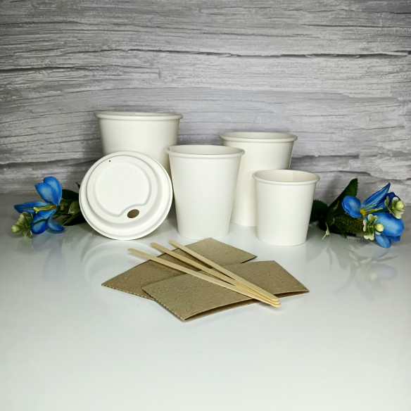 Vaso Polipapel Blanco 16 Oz | Frutaplas | Vasos Desechables
