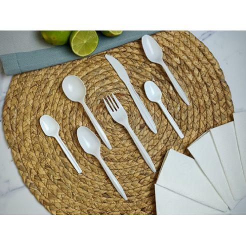 Cuchara Blanca Sopera | Frutaplas | Cubiertos De Plastico