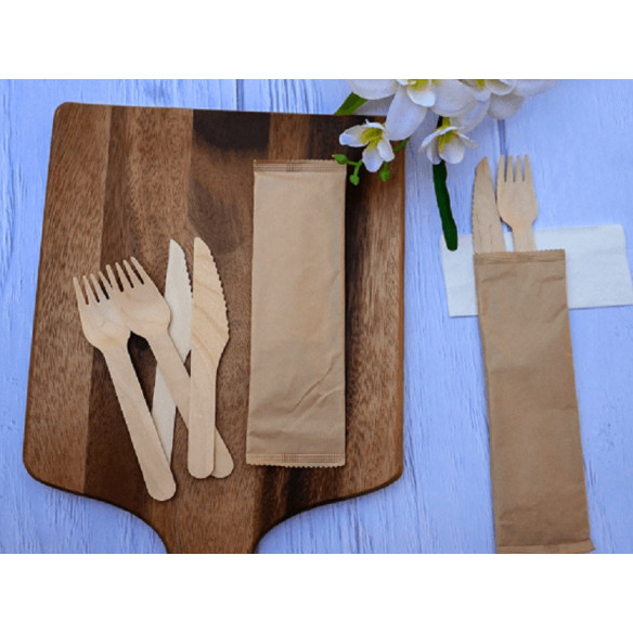 Set Cubierto Madera | Frutaplas | Cubiertos De Madera