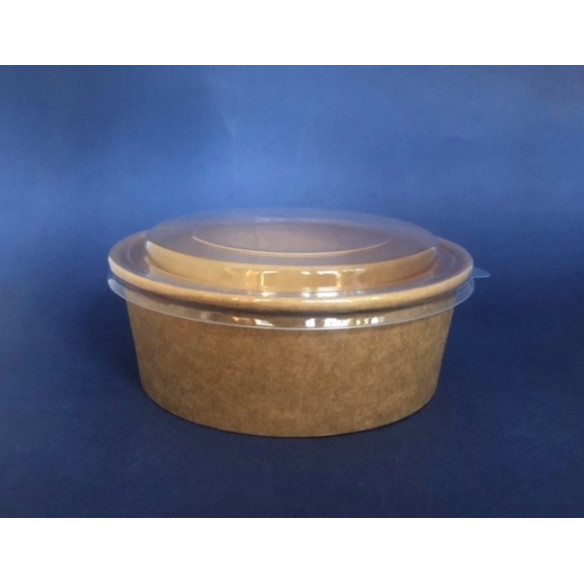 Pote Kraft 1300 con Tapa | Frutaplas | Potes y Pocillos desechables