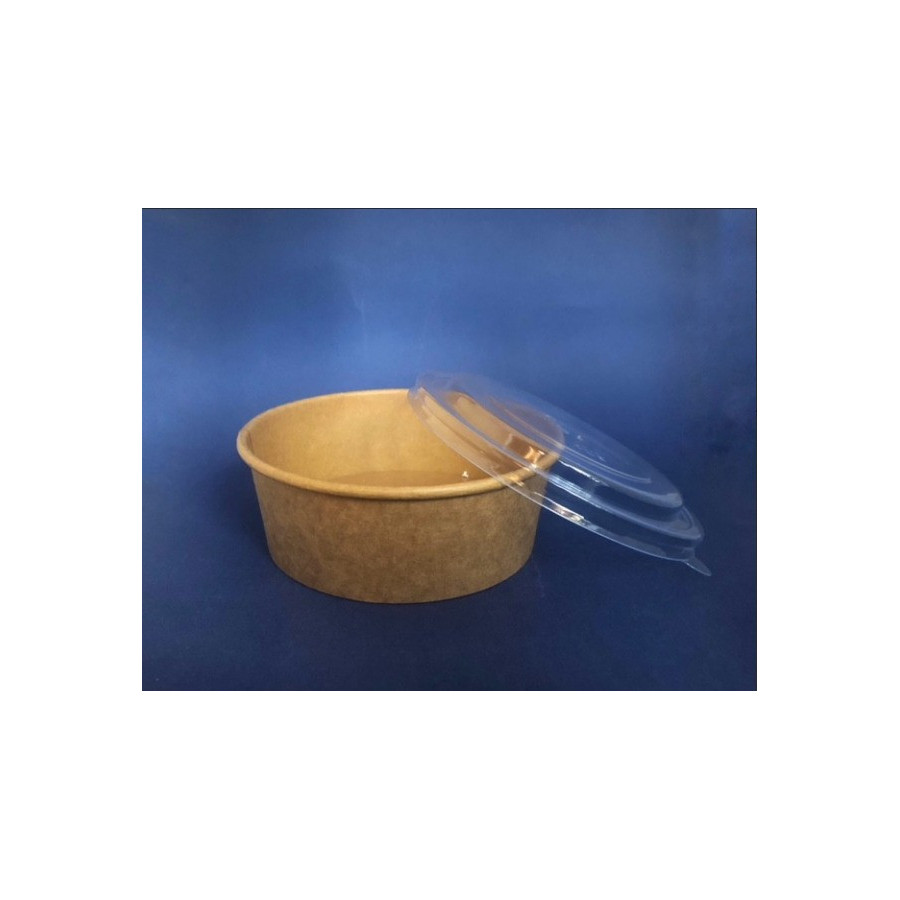 Pote Kraft 1300 con Tapa | Frutaplas | Potes y Pocillos desechables