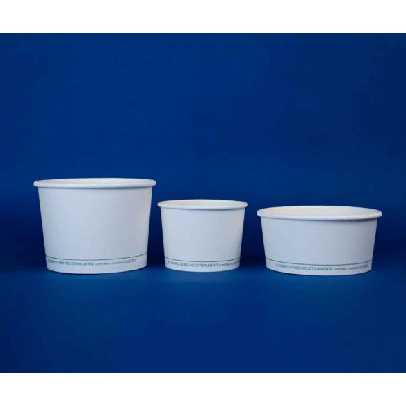 Pote Papel 4,5 oz | Frutaplas| Potes Compostables