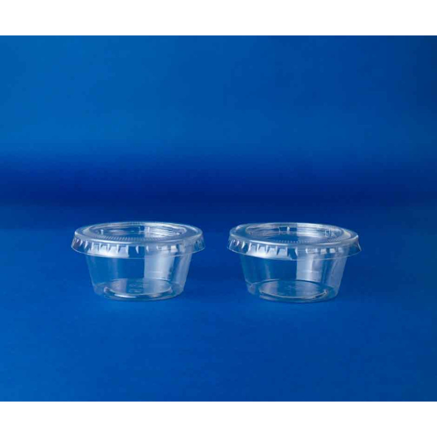 Pocillo Degustacion Compostable  60 cc con tapa | Frutaplas | Potes compostable