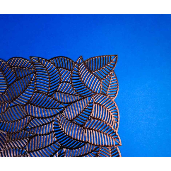 Individual Plástico Reutilizable Cobrizo Metalizado diseño (1x12u)