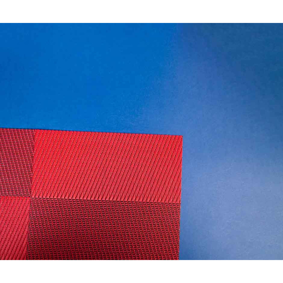 Individual Plástico  Reutilizable Rojo Variedades diseño (1x12u)