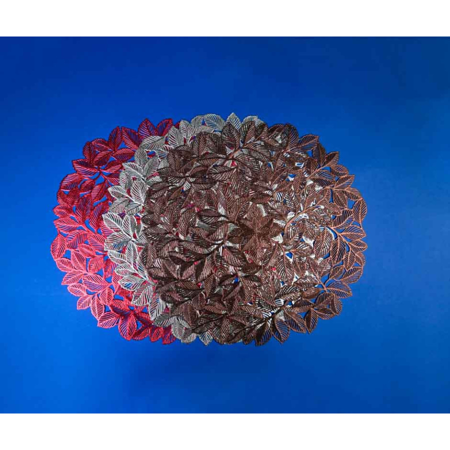 Individual Plástico Reutilizable Redondo Gris (1x12u)