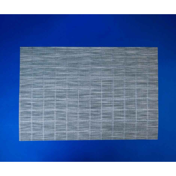 Individual Plástico  Reutilizable  Variedades Gris cuadrados diseño (1x12u)