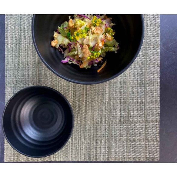 Individual Plástico  Reutilizable  Variedades Gris cuadrados diseño (1x12u)