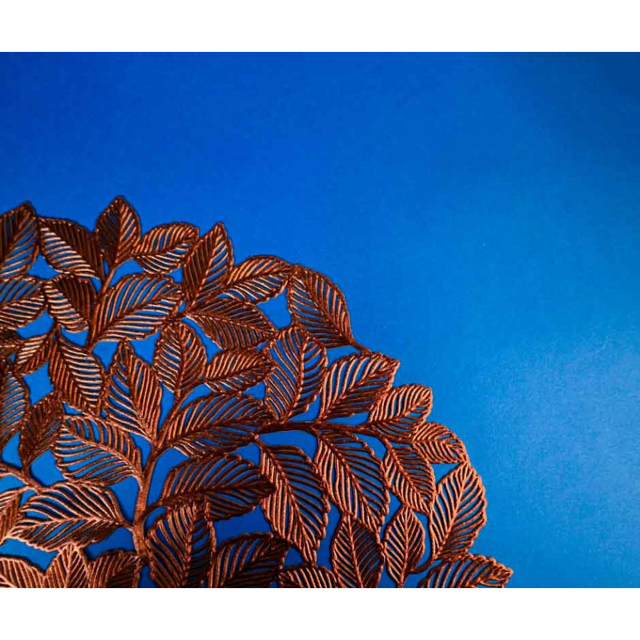 Individual Plástico Reutilizable Redondo Cobrizo (1x12u)