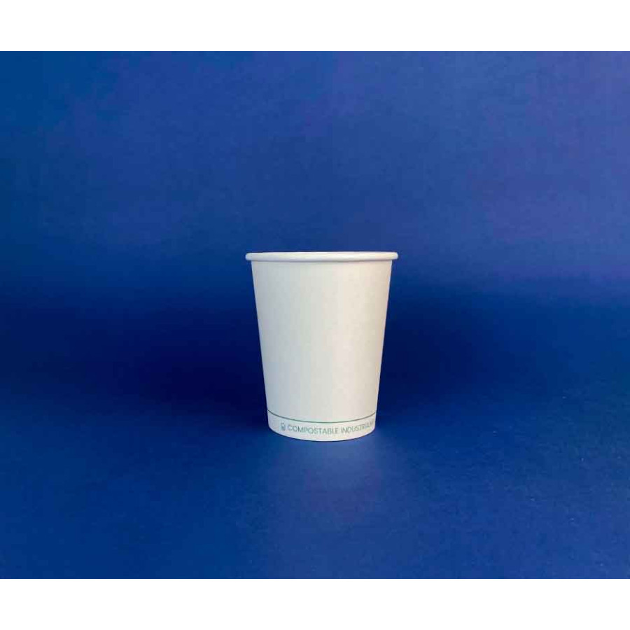Vaso Papel Compostable PLA 8 Oz | Frutaplas | Vasos compostable
