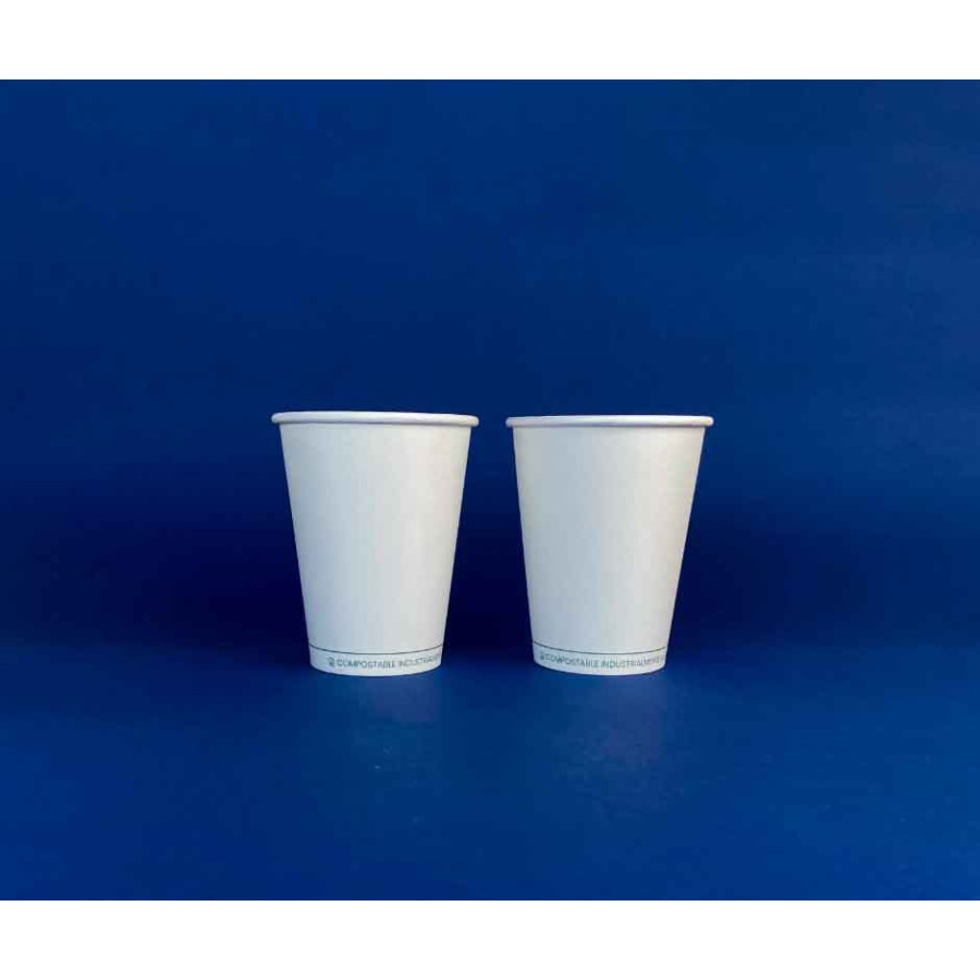 Vaso Papel Compostables  8 Oz | Frutaplas | Vasos compostables