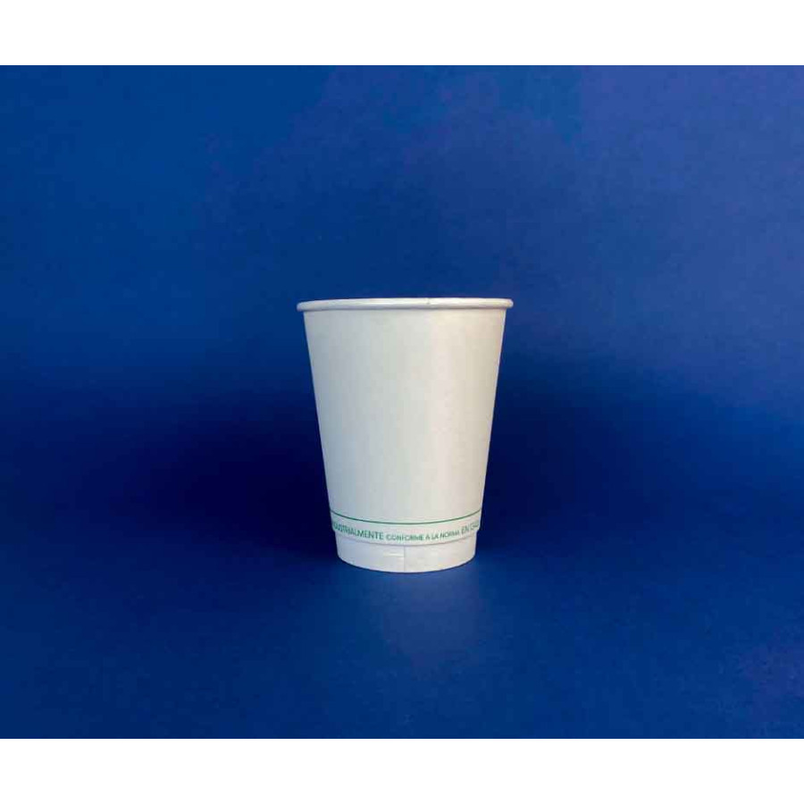 Vaso Papel Compostable doble capa 8 Oz | Frutaplas | Vasos Compostables