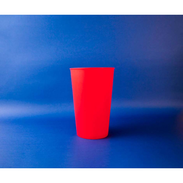 Vaso Reutilizable 500cc Negro | Frutaplas | Reutilizables