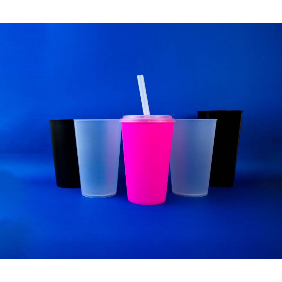 Vaso Reutilizable 500cc Empavonado | Frutaplas | Reutilizables