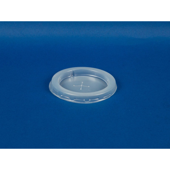 Tapa Vaso Trasl£cida c/cruz 500 cc. | Frutaplas