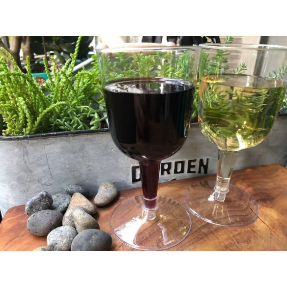 Copa Vino Transparente| Frutaplas| Vasos y Copas Desechables