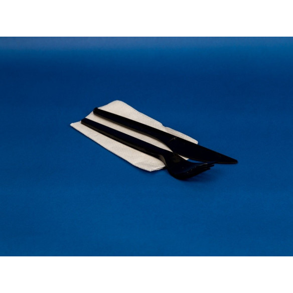 Cuchillo Negro | Frutaplas | Cubiertos De Pl stico